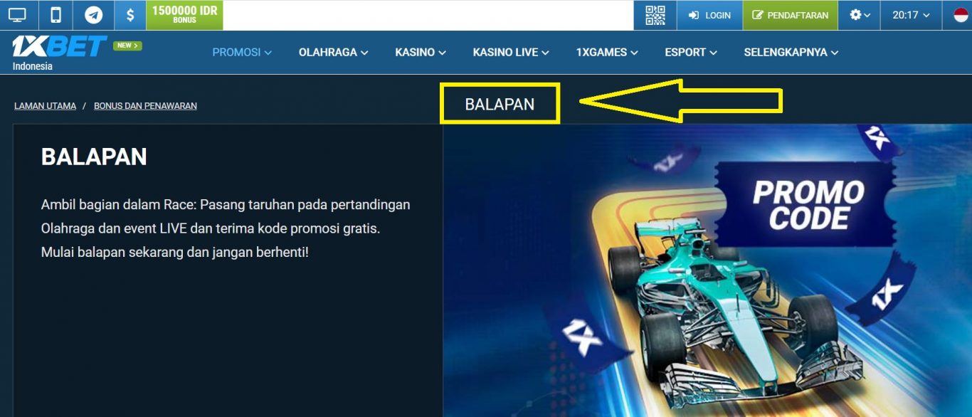 Kode promo 1xBet Terbaru