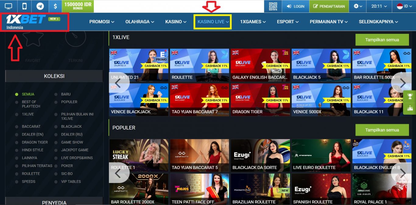 Fitur Taruhan Lewat 1xBet Online